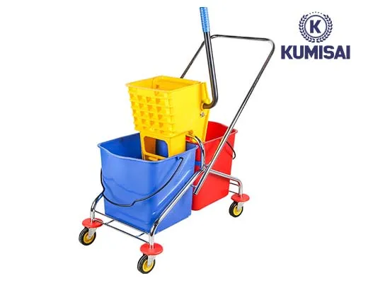 Xe vắt móp đôi Kumisai 46 lít khung inox