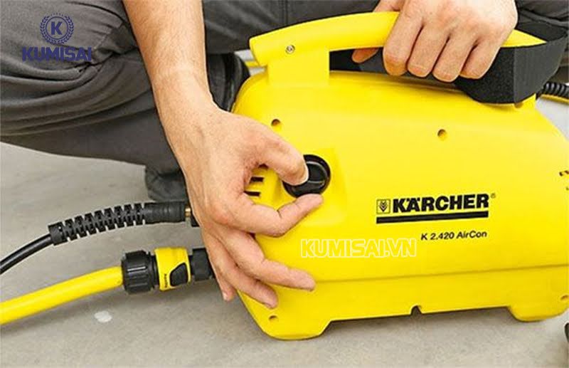 Hướng dẫn chi tiết cách sử dụng máy bơm rửa xe Karcher