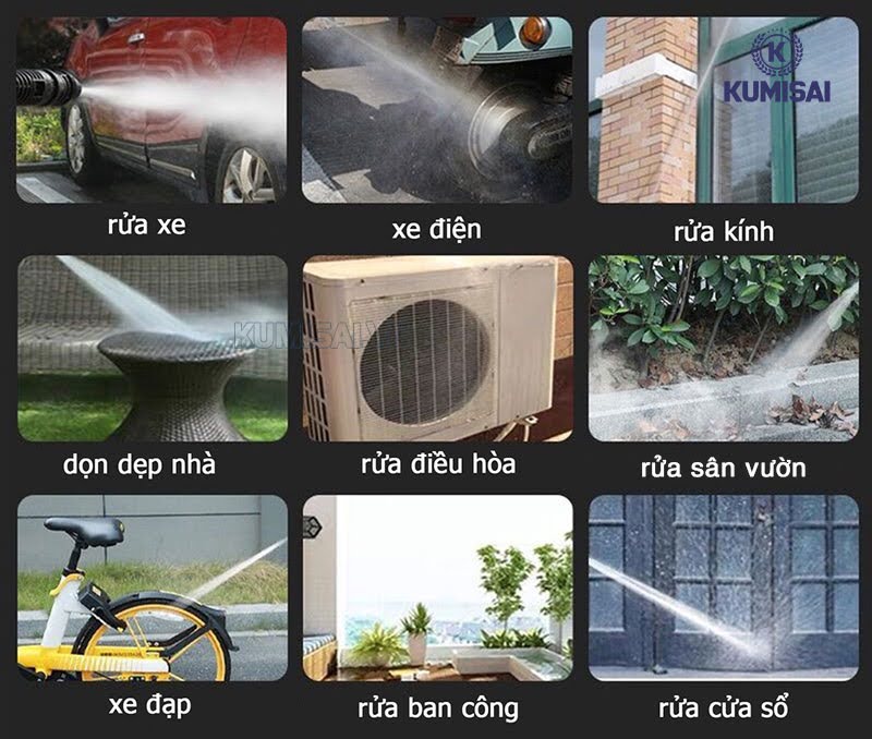 Máy rửa xe LG sử dụng đa dạng trong cuộc sống