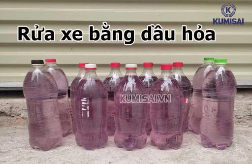 Rửa xe bằng dầu hỏa