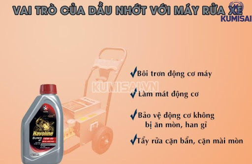 Tại sao cần kiểm tra và thay nhớt máy rửa xe