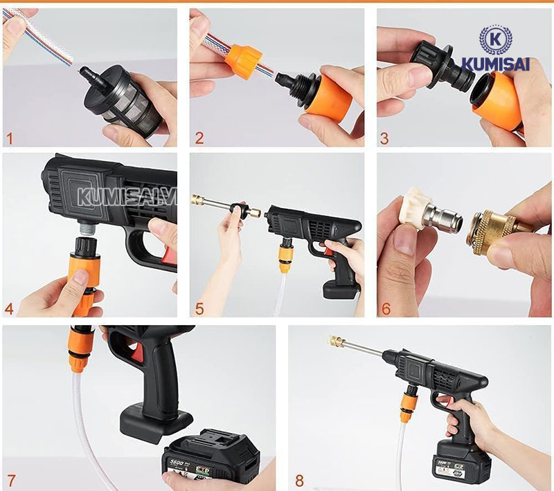 Hướng dẫn sử dụng thiết bị rửa xe 300W Hướng dẫn sử dụng thiết bị rửa xe 300W