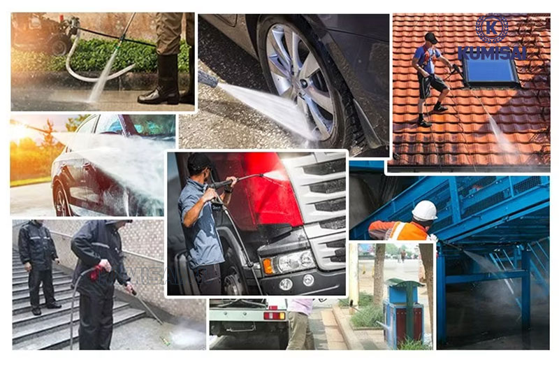 Máy rửa xe 5000W công suất lớn, đa ứng dụng