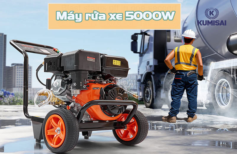 Máy rửa xe 5000W - Giải pháp làm sạch mạnh mẽ cho mọi nhu cầu
