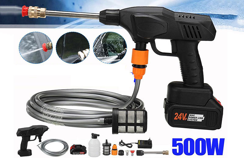 Máy rửa xe 500W hiện đại, tiện dụng 