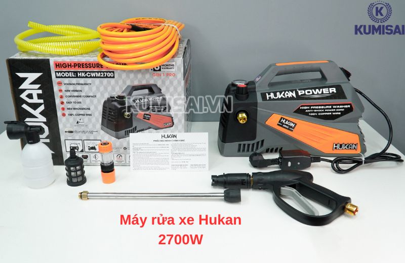 Máy rửa xe Hukan 2700W Máy rửa xe Hukan 2700W