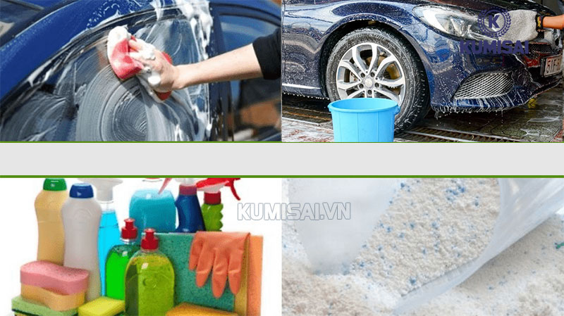 Nước rửa chén, xà phòng,... có giá thành rẻ