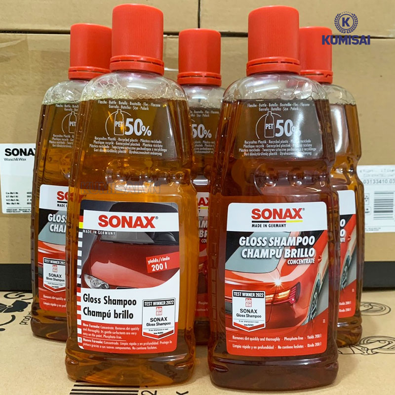 Nước rửa xe Sonax đậm đặc, bóng nhẹ