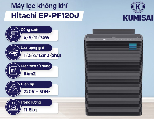 Máy lọc không khí Hitachi EP-PF120J - 2
