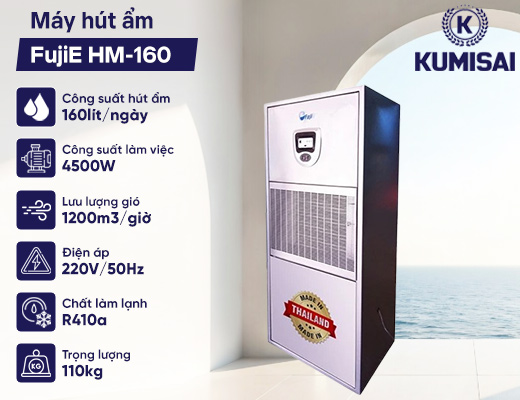 Máy hút ẩm công nghiệp FujiE HM-160 - 2