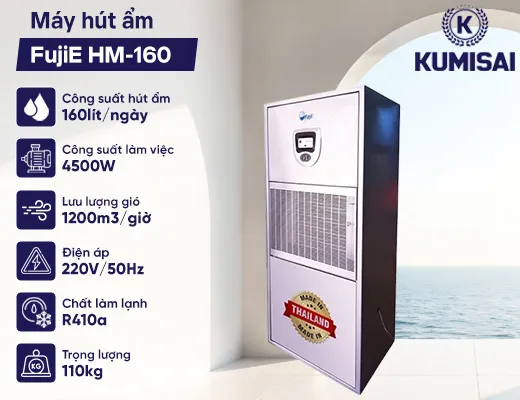 Máy hút ẩm công nghiệp FujiE HM-160 - 2