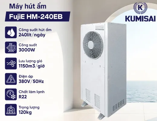 Máy hút ẩm công nghiệp FujiE HM-240EB - 2