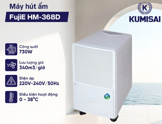 Máy hút ẩm công nghiệp FujiE HM-368D - 2