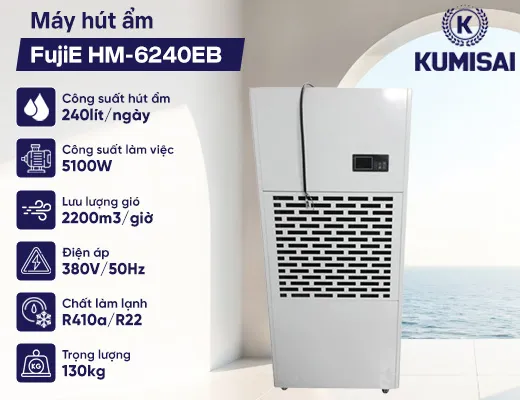Máy hút ẩm công nghiệp FujiE HM-6240EB - 2