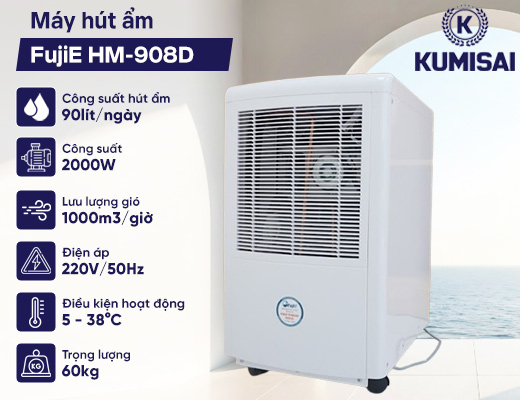 Máy hút ẩm công nghiệp FujiE HM-650EB - 2