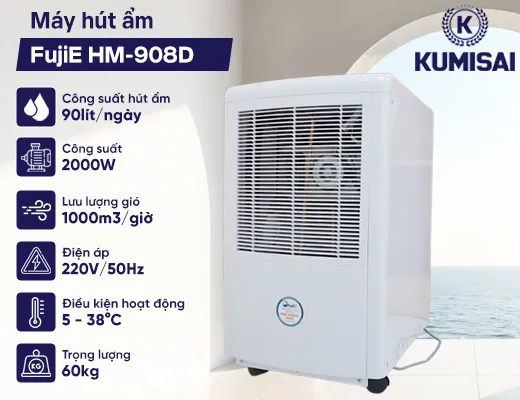 Máy hút ẩm công nghiệp FujiE HM-650EB - 2
