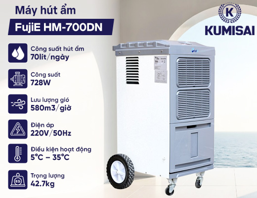 Máy hút ẩm công nghiệp FujiE HM-700DN - 2