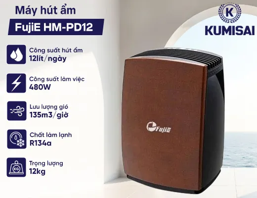 Máy hút ẩm dân dụng FujiE HM-PD12 - 2