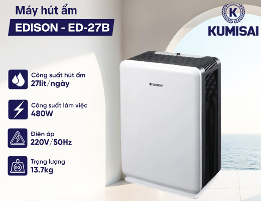 Máy hút ẩm EDISON - ED-27B - 2