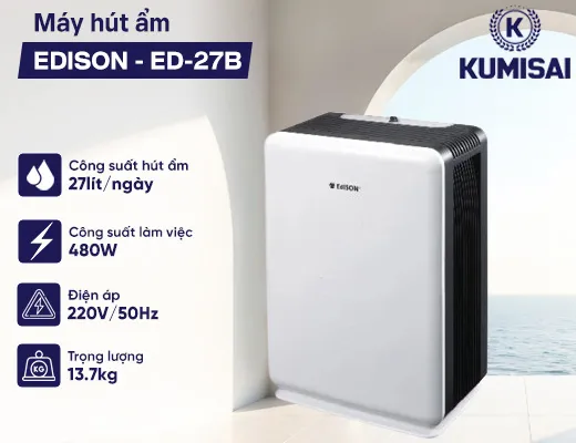 Máy hút ẩm EDISON - ED-27B - 2