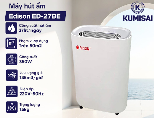Máy hút ẩm Edison ED-27BE - 2