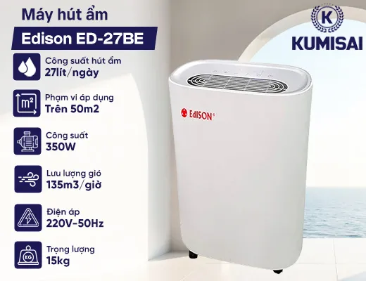 Máy hút ẩm Edison ED-27BE - 2