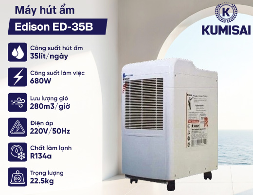 Máy hút ẩm Edison ED-35B - 2