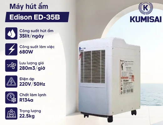 Máy hút ẩm Edison ED-35B - 2