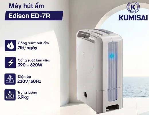 Máy hút ẩm Edison ED-7R - 2