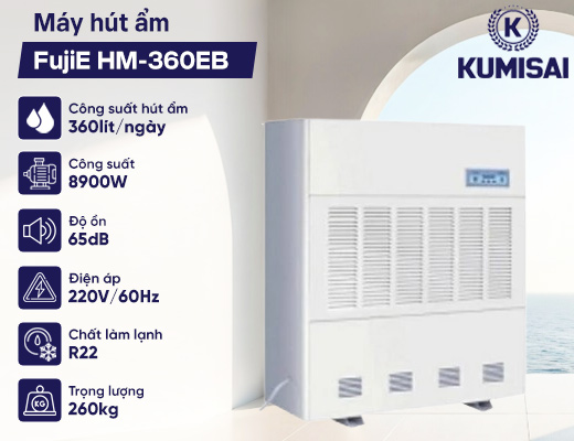Máy hút ẩm FujiE công nghiệp HM-360EB - 2