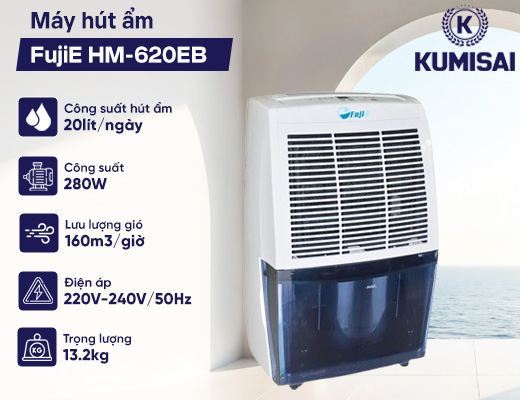 Máy hút ẩm FujiE HM-620EB - 2