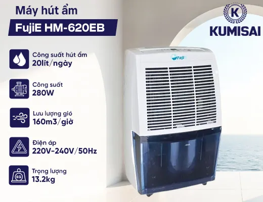 Máy hút ẩm FujiE HM-620EB - 2