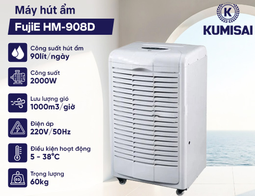 Máy hút ẩm FujiE HM-908D - 2