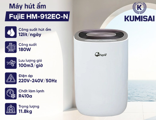 Máy hút ẩm FujiE HM-912EC-N - 2