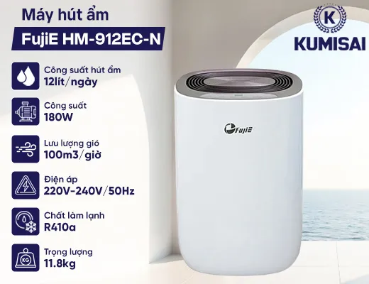 Máy hút ẩm FujiE HM-912EC-N - 2