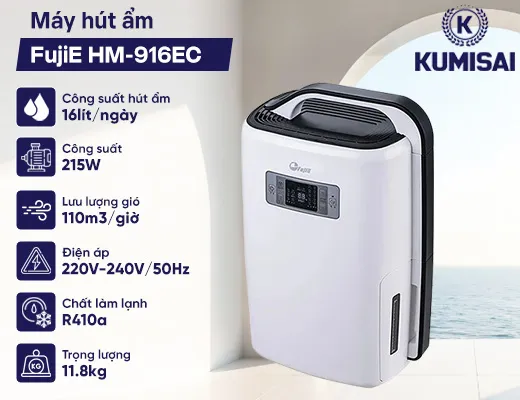 Máy hút ẩm FujiE HM-916EC - 2