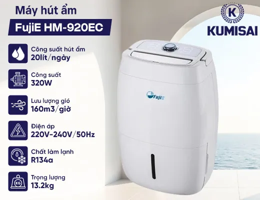 Máy hút ẩm gia đình FujiE HM-920EC - 2