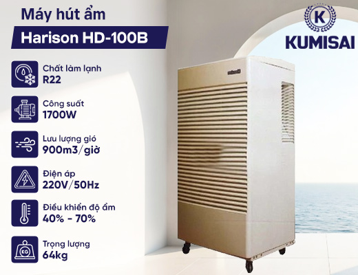 Máy hút ẩm Harison HD-100B - 2