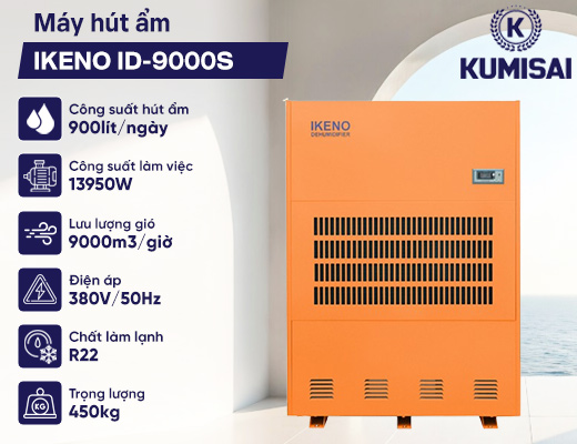 Máy hút ẩm IKENO ID-9000S - 2