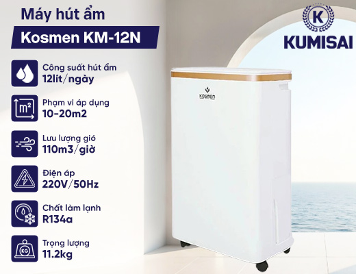 Máy hút ẩm Kosmen KM-12N - 2