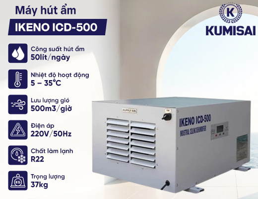 Máy hút ẩm treo trần IKENO ICD-500 - 2