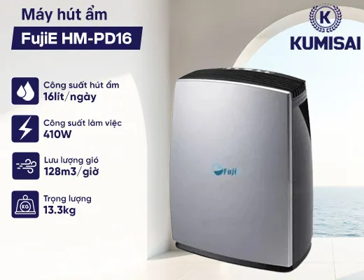 Máy hút ẩm dân dụng FujiE HM-PD16 - 2