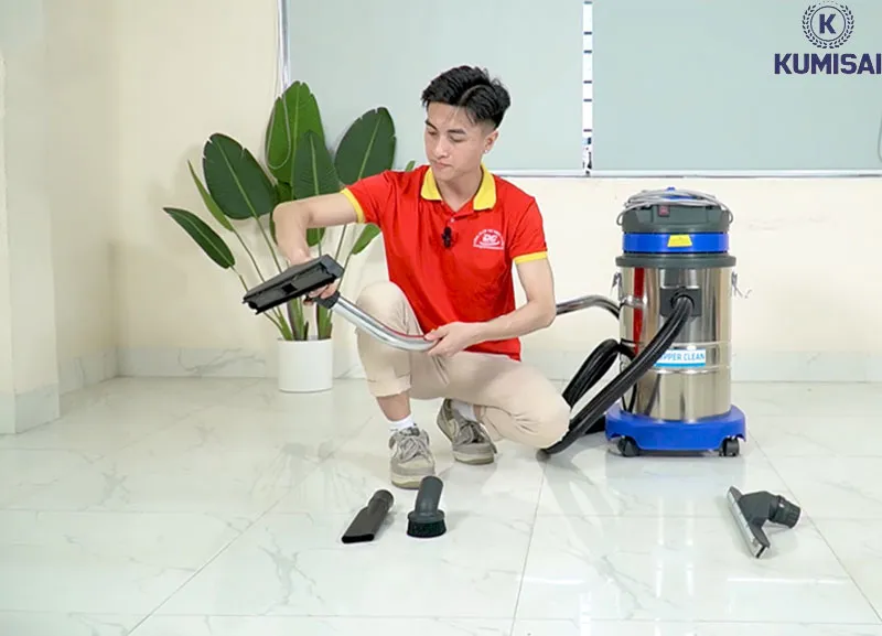 Cách lắp đặt bàn hút bụi máy hút bụi 30L