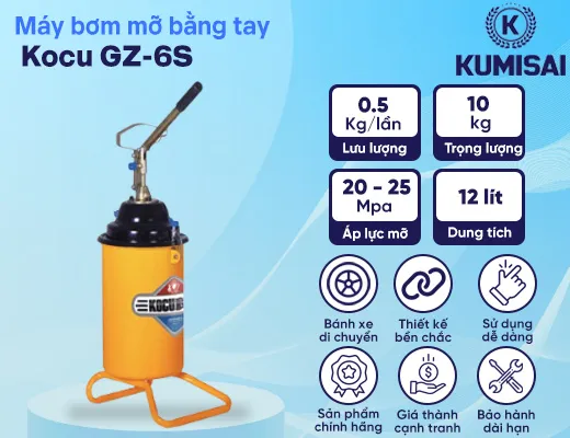 Máy bơm mỡ bằng tay Kocu GZ-6S - 2