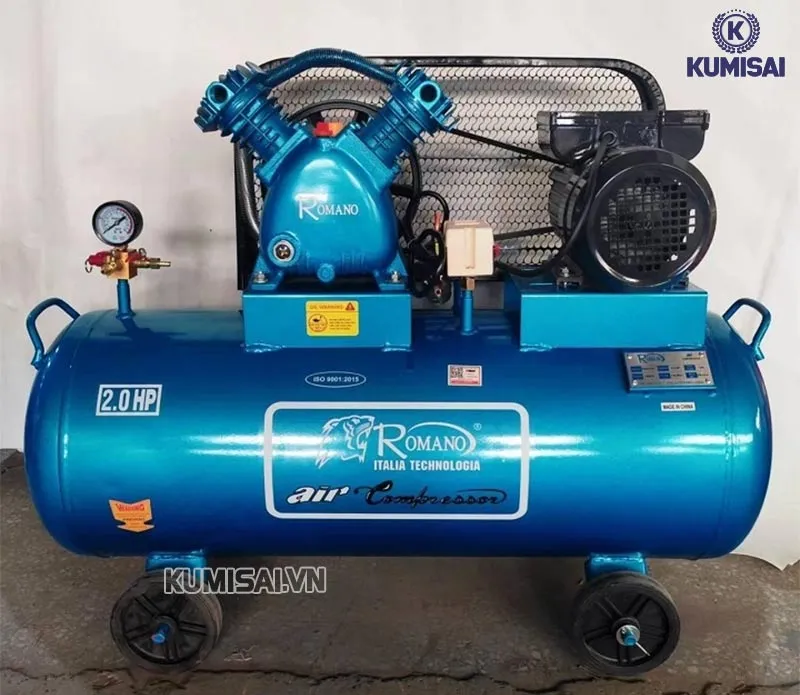Cận cảnh thiết kế máy nén không khí Romano