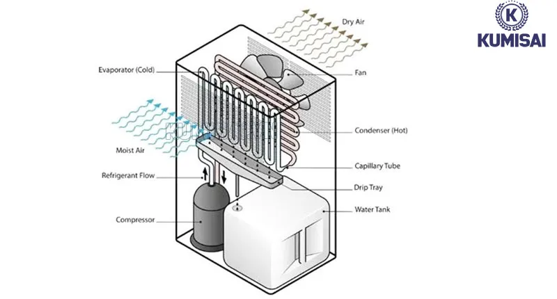 Công nghệ hút ẩm hiện đại, hiệu quả cao 