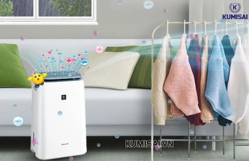 Máy hút ẩm có tính năng sấy khô quần áo Máy hút ẩm có tính năng sấy khô quần áo