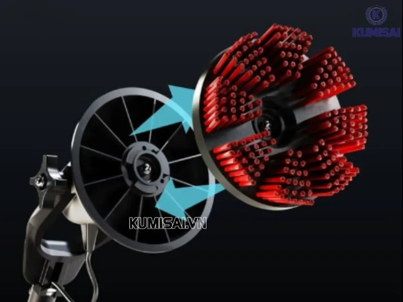 Motor Scrubber có tốc độ chải nhanh Motor Scrubber có tốc độ chải nhanh