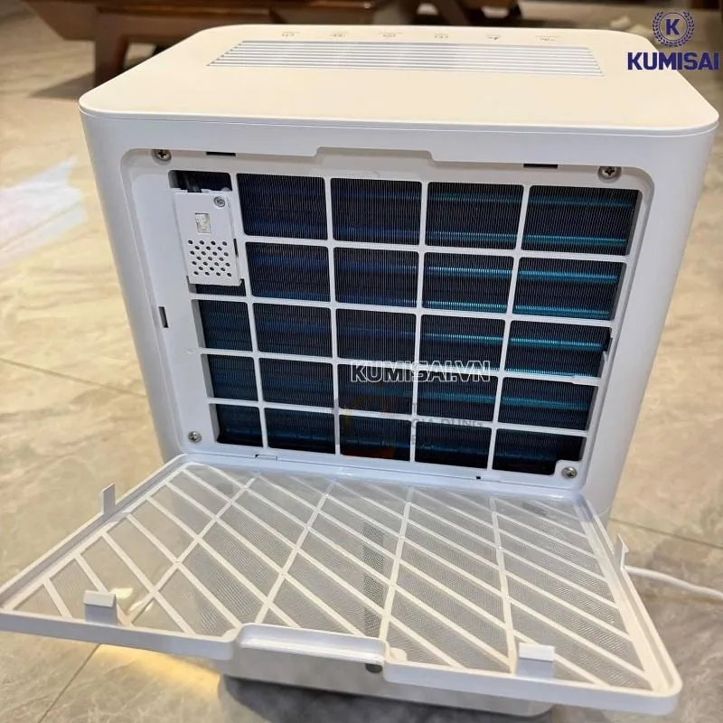 Máy trang bị màng lọc giúp lọc bụi và mùi Máy trang bị màng lọc giúp lọc bụi và mùi