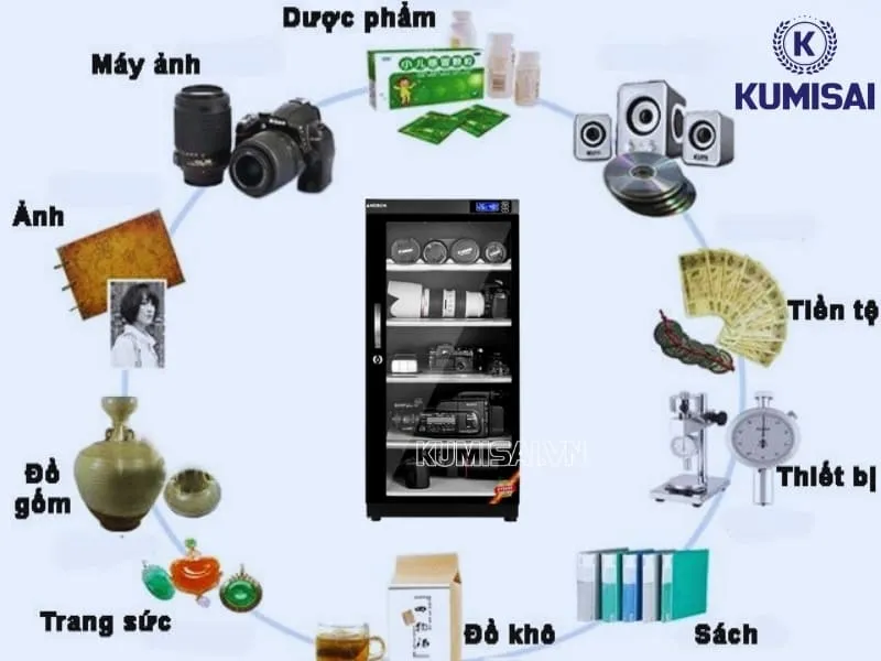 Ứng dụng thực tế của tủ chống ẩm 120L